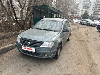 2011 Renault Logan I Рестайлинг, синий, 220000 рублей, вид 2