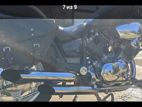 1995 Yamaha XV750 Virago, чёрный, 250000 рублей, вид 2