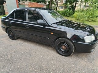 2009 Hyundai Accent ТагАЗ II, чёрный, 315000 рублей, вид 4