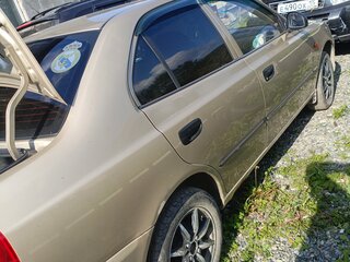 2006 Hyundai Accent ТагАЗ II, золотистый, 395000 рублей, вид 4