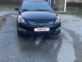 2016 Hyundai Solaris I Рестайлинг, чёрный, 680000 рублей, вид 2