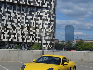 2014 Porsche Cayman II (981), жёлтый, 5100000 рублей, вид 1