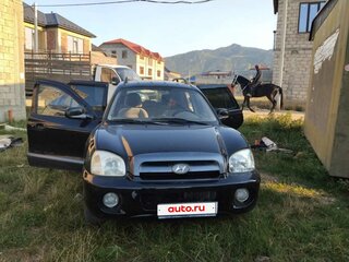 2005 Hyundai Santa Fe I, чёрный, 550000 рублей, вид 4