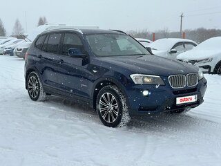 2013 BMW X3 28i xDrive II (F25), синий, 1900000 рублей, вид 4