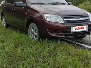 2012 Lada (ВАЗ) Granta I, пурпурный, 400000 рублей, вид 2