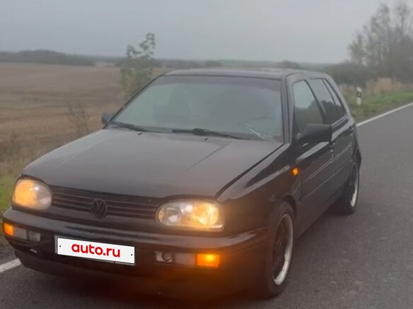 1992 Volkswagen Golf III, чёрный, 270000 рублей