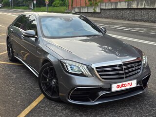 2017 Mercedes-Benz S-Класс AMG 63 AMG Long III (W222, C217) Рестайлинг, серый, 9400000 рублей, вид 2