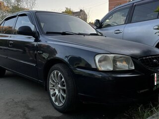 2009 Hyundai Accent ТагАЗ II, чёрный, 390000 рублей, вид 1
