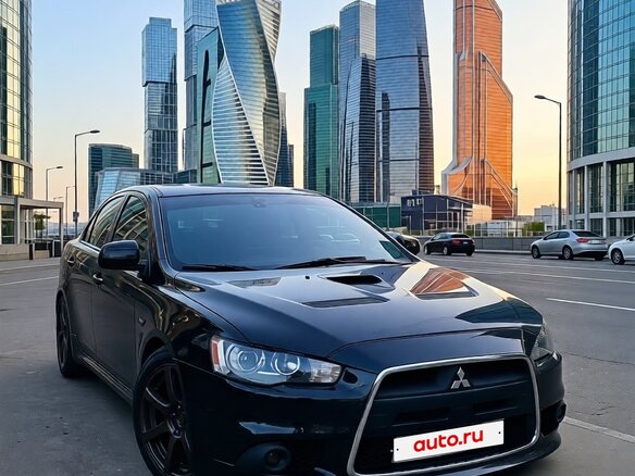 2008 Mitsubishi Lancer X, чёрный, 1150000 рублей - вид 3