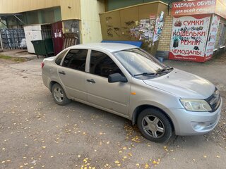 2012 Lada (ВАЗ) Granta I, серебристый, 365000 рублей, вид 4