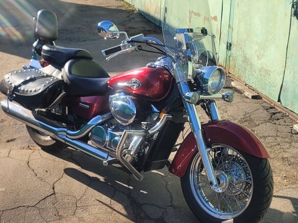 2005 Honda Shadow 750, красный, 430000 рублей