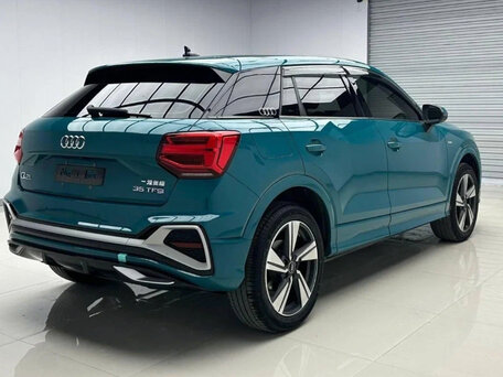 2022 Audi Q2 L 35 TFSI I Рестайлинг, синий, 1995000 рублей, вид 2