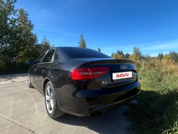 2013 Audi A4 IV (B8) Рестайлинг, чёрный, 1310000 рублей - вид 7
