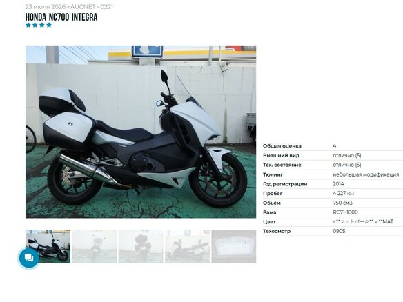 2014 Honda Integra, белый - вид 5