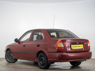 2004 Hyundai Accent ТагАЗ II, красный, 219000 рублей, вид 4