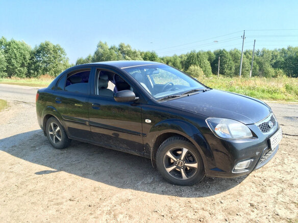 2009 Kia Rio II Рестайлинг, чёрный, 339000 рублей - вид 5