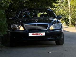 2003 Mercedes-Benz S-Класс 350 IV (W220) Рестайлинг, синий, 900000 рублей, вид 2