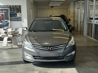 2015 Hyundai Solaris I Рестайлинг, серый, 826000 рублей, вид 2