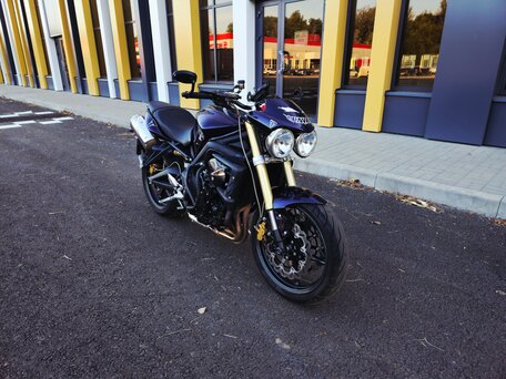 2008 Triumph Street Triple, фиолетовый, 390000 рублей, вид 2