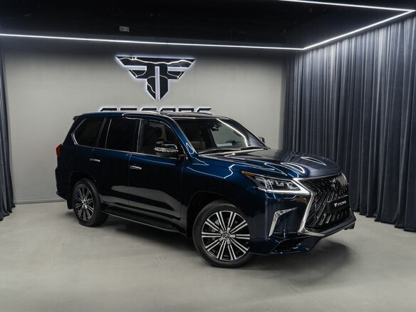 2018 Lexus LX 570 III Рестайлинг 2, синий, 9994000 рублей - вид 2