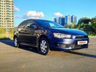 2008 Mitsubishi Lancer X, синий, 530000 рублей, вид 2
