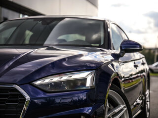 2021 Audi A5 Sportback 45 TFSI II (F5) Рестайлинг, синий, 3925000 рублей, вид 2