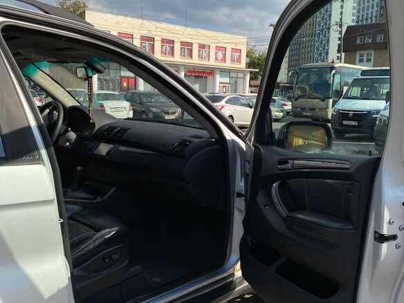 2004 BMW X5 3.0i I (E53) Рестайлинг, серебристый - вид 12