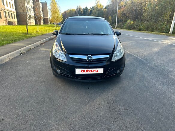 2008 Opel Corsa D, чёрный - вид 1