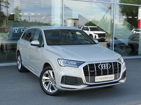 2021 Audi Q7 45 TDI II (4M) Рестайлинг, бежевый, 6595000 рублей, вид 3