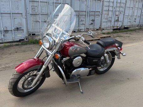 1999 Kawasaki VN1500 Vulcan, пурпурный, 399000 рублей, вид 1