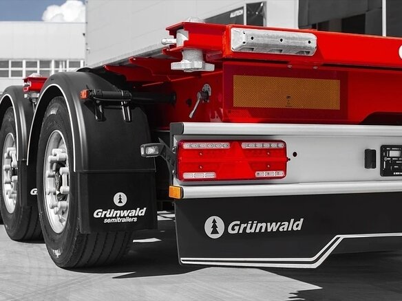2023 Grunwald Полуприцеп контейнеровоз, красный, 2890000 рублей - вид 9