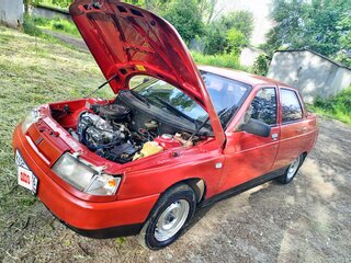 1998 Lada (ВАЗ) 2110, красный, 100000 рублей, вид 5