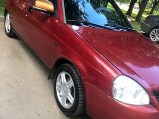 2008 Lada (ВАЗ) Priora I, красный, 350000 рублей, вид 1