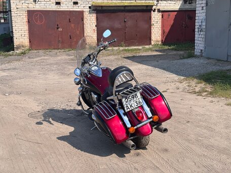 2008 Kawasaki VN1600 Vulcan, красный, 590000 рублей, вид 4