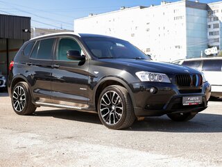 2013 BMW X3 20i xDrive II (F25), чёрный, 2079000 рублей, вид 4
