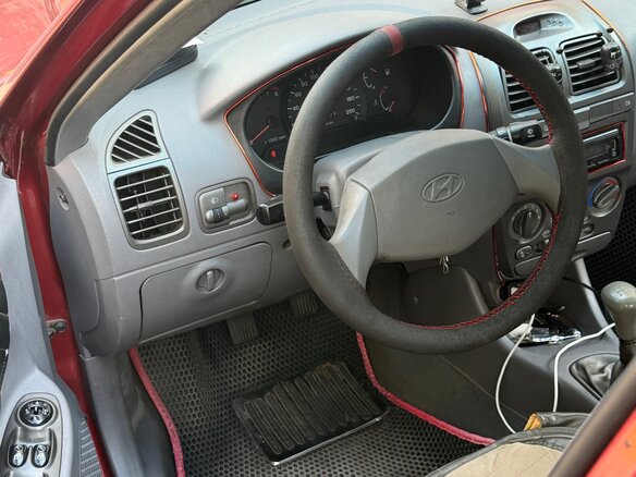 2006 Hyundai Accent ТагАЗ II, красный - вид 3