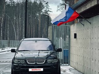 2004 BMW X5 4.4i I (E53) Рестайлинг, чёрный, 1200000 рублей, вид 4