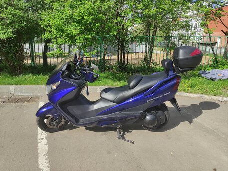 2004 Suzuki Burgman (SkyWave) 400, синий, 220000 рублей, вид 2