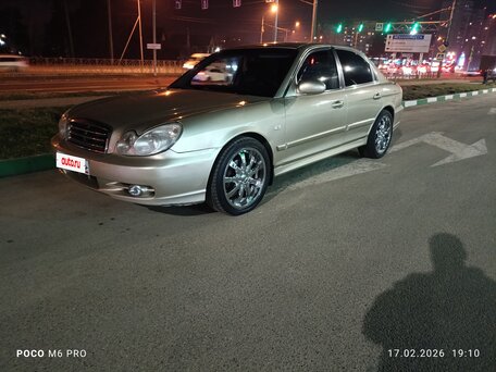 2005 Hyundai Sonata ТагАЗ IV (EF) Рестайлинг, бежевый, 630000 рублей, вид 1