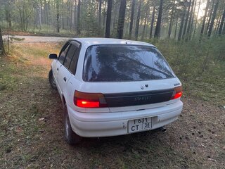 1990 Toyota Starlet 16V IV (P80), белый, 190000 рублей, вид 3