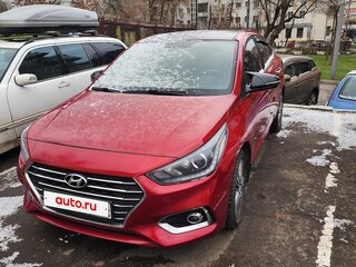 2018 Hyundai Solaris II, красный, 1300000 рублей, вид 1