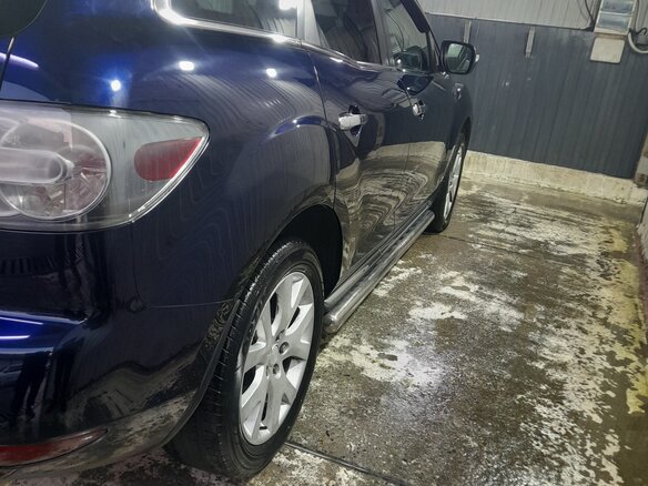 2010 Mazda CX-7 I Рестайлинг, синий, 1150000 рублей - вид 2