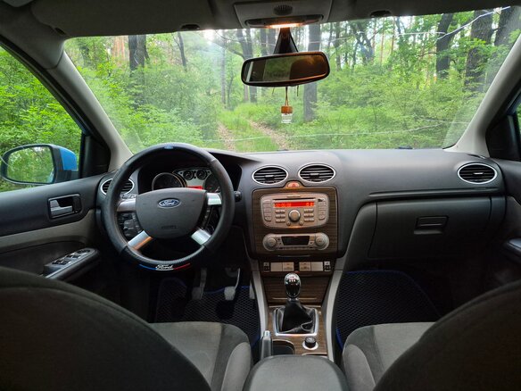 2008 Ford Focus II Рестайлинг, синий, 525000 рублей - вид 11