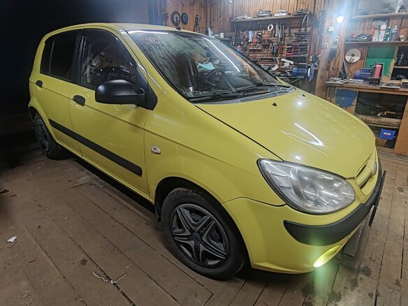 2006 Hyundai Getz I Рестайлинг, жёлтый, 350000 рублей - вид 5