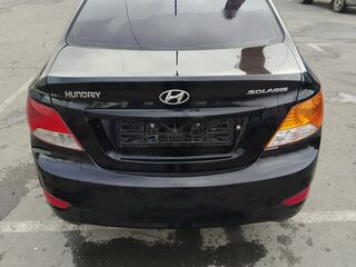 2012 Hyundai Solaris I, чёрный, 674000 рублей, вид 4