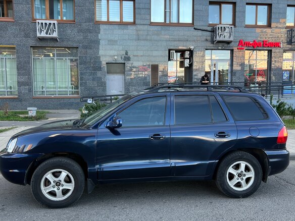 2004 Hyundai Santa Fe I, синий, 450000 рублей - вид 2