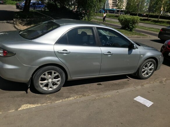 2006 Mazda 6 I (GG) Рестайлинг, серебристый, 490000 рублей - вид 2