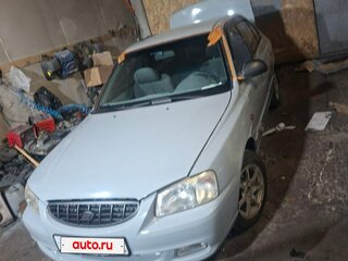2003 Hyundai Accent II, серебристый, 260000 рублей, вид 2