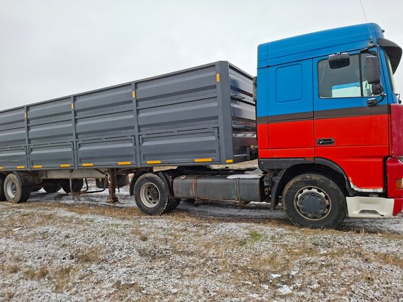 2000 DAF XF 95, красный, 570000 рублей - вид 1