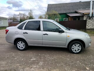 2014 Lada (ВАЗ) Granta I, серебристый, 515000 рублей, вид 3